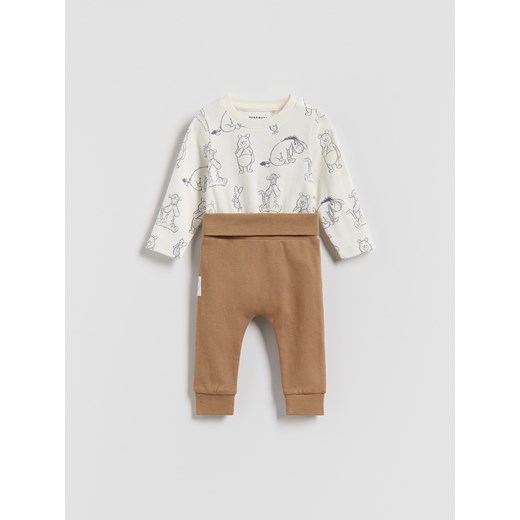 Reserved - Bawełniany komplet Kubuś Puchatek - złamana biel ze sklepu Reserved w kategorii Odzież dla niemowląt - zdjęcie 185941704