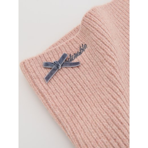 Reserved - Komin z domieszką wełny - pastelowy róż Reserved ONE SIZE Reserved