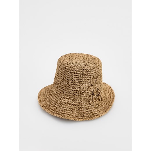 Reserved - Pleciony kapelusz bucket - złamana biel ze sklepu Reserved w kategorii Kapelusze damskie - zdjęcie 185944431