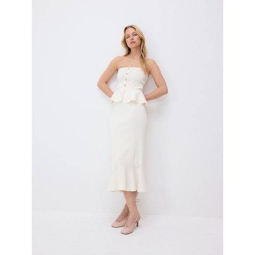 Reserved - Czółenka z ozdobnym wiązaniem - brudny róż ze sklepu Reserved w kategorii Czółenka - zdjęcie 185944590