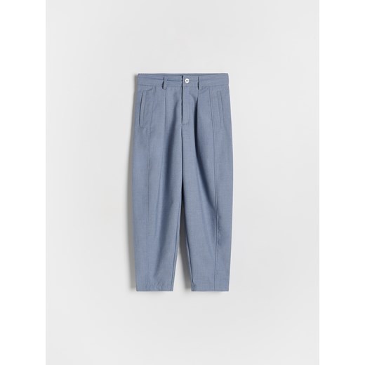 Reserved - Eleganckie spodnie z wiskozą - jasnoniebieski ze sklepu Reserved w kategorii Spodnie dziewczęce - zdjęcie 185945094
