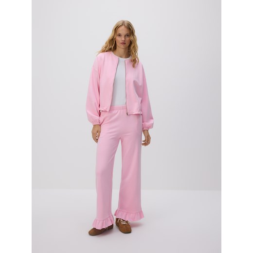 Reserved - Bluza ze ściągaczem - różowy Reserved S Reserved