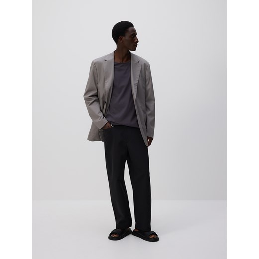 Reserved - Marynarka regular fit - jasnoszary ze sklepu Reserved w kategorii Marynarki męskie - zdjęcie 185945943