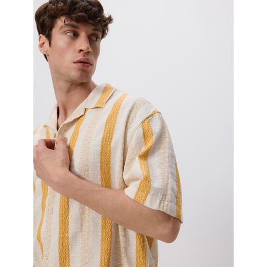 Reserved - Koszula comfort fit - bursztynowy ze sklepu Reserved w kategorii Koszule męskie - zdjęcie 185946170