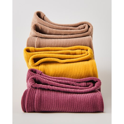 Reserved - Dzianinowe spodnie z haftem - mahoniowy Reserved 92 (1 Reserved