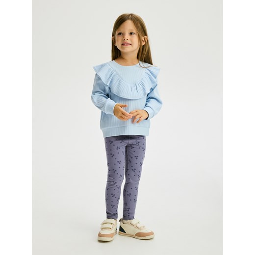 Reserved - Wzorzyste legginsy - jasnoniebieski ze sklepu Reserved w kategorii Spodnie dziewczęce - zdjęcie 185946960