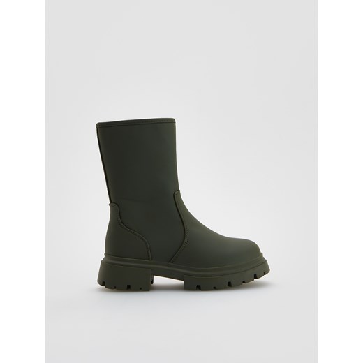 Reserved - Wysokie botki z ociepleniem - zielony Reserved 29 Reserved