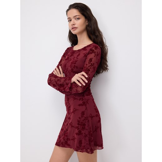 Reserved - Sukienka mini - bordowy ze sklepu Reserved w kategorii Sukienki - zdjęcie 185947861