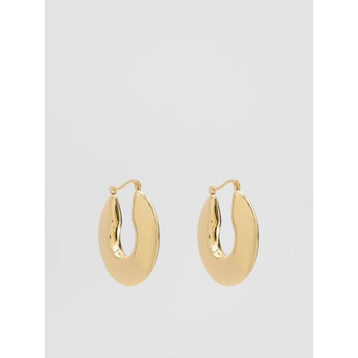 Reserved - Owalne kolczyki - złoty Reserved ONE SIZE Reserved wyprzedaż