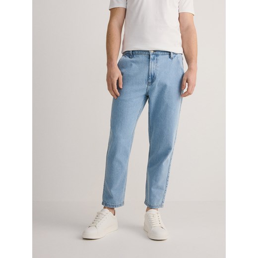 Reserved - Jeansy carrot fit - niebieski Reserved 29 Reserved okazyjna cena