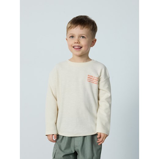 Reserved - Longsleeve oversize - kremowy Reserved 110 (4-5 lat) okazyjna cena Reserved