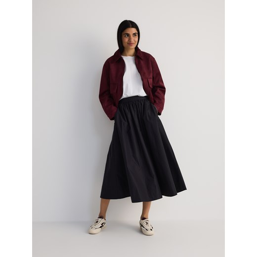 Reserved - Rozkloszowana spódnica z kieszeniami - czarny Reserved L Reserved okazja