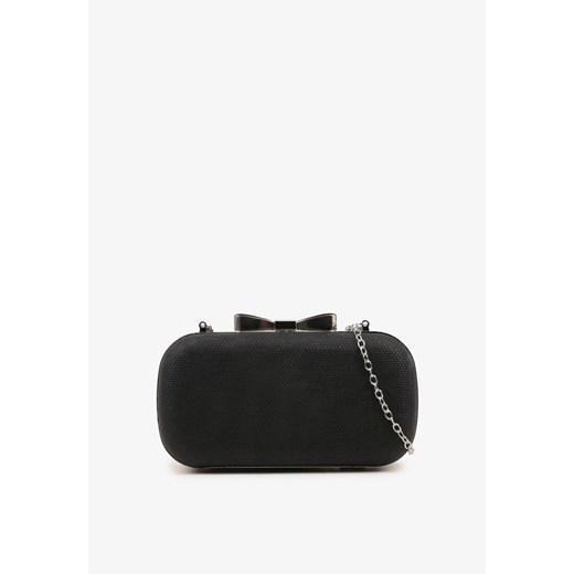 Czarna Torebka Kopertówka z Dodatkowym Łańcuszkiem i Metalicznym Zapięciem Grireia - id: 22112-TORBY-38-BLACK - marki Renee - 185953782 Czarna Torebka Kopertówka z Dodatkowym Łańcuszkiem i Metalicznym Zapięciem Grireia ze sklepu renee.pl w kategorii Kopertówki - zdjęcie 185953782