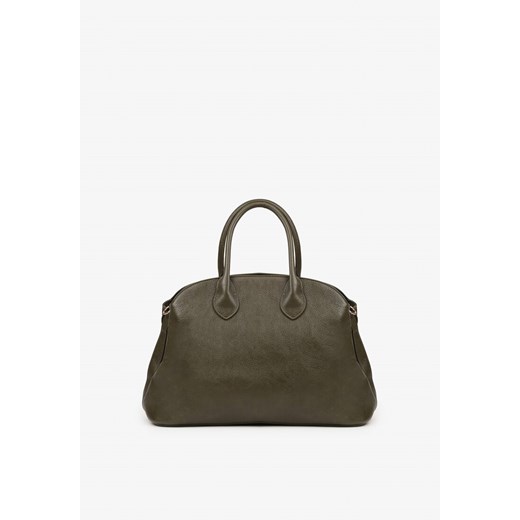 Ciemnozielona Torebka Shopperka na Ramię z Paskiem Arovire ze sklepu renee.pl w kategorii Torby Shopper bag - zdjęcie 185954404
