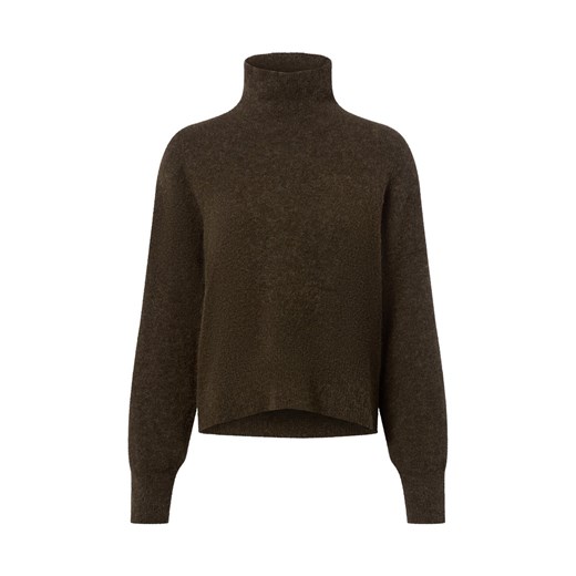 Samsøe Samsøe Sweter damski z dzianiny z zawartością alpaki - Nola Kobiety oliwkowy marmurkowy ze sklepu vangraaf w kategorii Swetry damskie - zdjęcie 185956633
