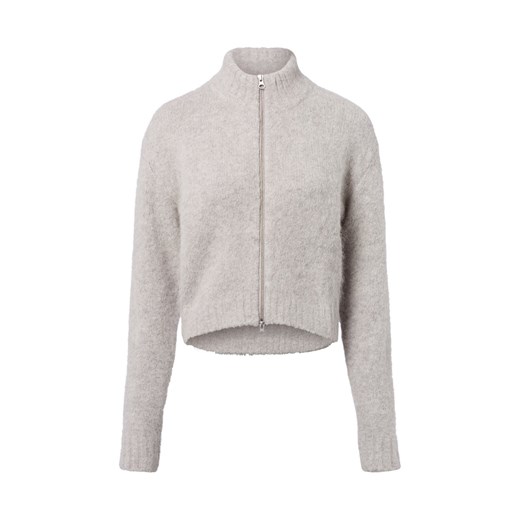 Samsøe Samsøe Damski kardigan z zawartością alpaki - SAJeanne Kobiety jasny szary jednolity ze sklepu vangraaf w kategorii Swetry damskie - zdjęcie 185956690