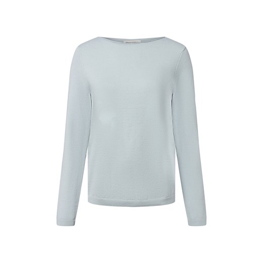 Marc O'Polo Sweter damski z dzianiny z zawartością wełny dziewiczej Kobiety indygo jednolity ze sklepu vangraaf w kategorii Swetry damskie - zdjęcie 185956844