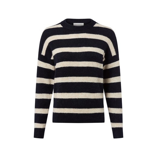 Msch Copenhagen Damski sweter z dzianiny z zawartością alpaki - MSCHFestina Hope Kobiety granatowy w paski ze sklepu vangraaf w kategorii Swetry damskie - zdjęcie 185956863
