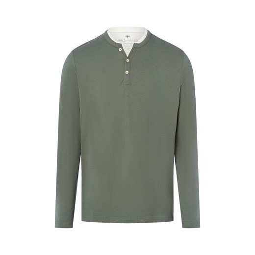 Nils Sundström Męska koszula z długim rękawem Mężczyźni Bawełna trzcinowy Nils Sundström XXL vangraaf