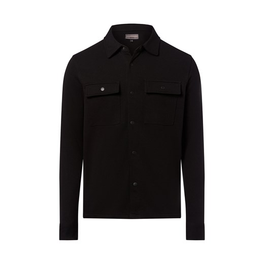 Finshley & Harding Bluza męska Mężczyźni czarny jednolity ze sklepu vangraaf w kategorii Bluzy męskie - zdjęcie 185956943