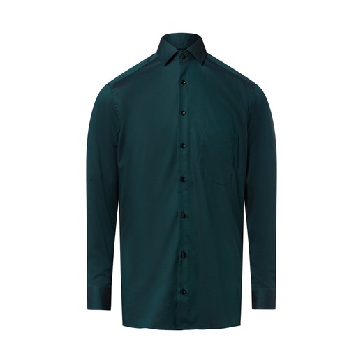 Andrew James Męska koszula biznesowa - non-iron Mężczyźni Regular Fit Bawełna jodłowy wzorzysty ze sklepu vangraaf w kategorii Koszule męskie - zdjęcie 185956953