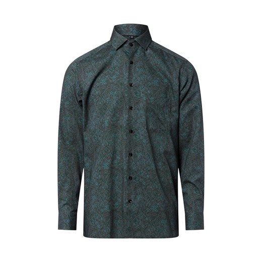 Andrew James Męska koszula biznesowa - non-iron Mężczyźni Regular Fit Bawełna jodłowy wzorzysty ze sklepu vangraaf w kategorii Koszule męskie - zdjęcie 185956954
