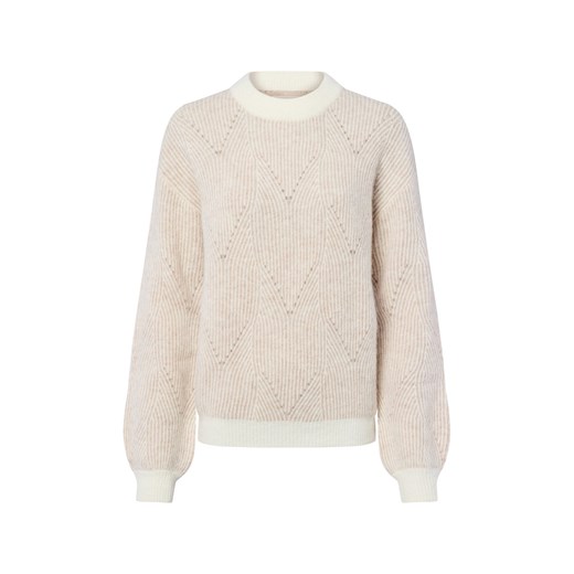Fynch-Hatton Sweter damski z dzianiny z zawartością alpaki Kobiety brudny róż wzorzysty ze sklepu vangraaf w kategorii Swetry damskie - zdjęcie 185956970