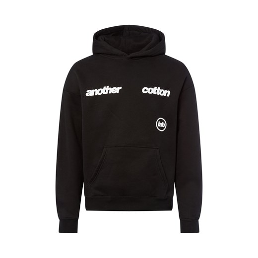Another Cotton Lab Męski sweter z kapturem - Pods Mężczyźni czarny nadruk ze sklepu vangraaf w kategorii Bluzy męskie - zdjęcie 185956973