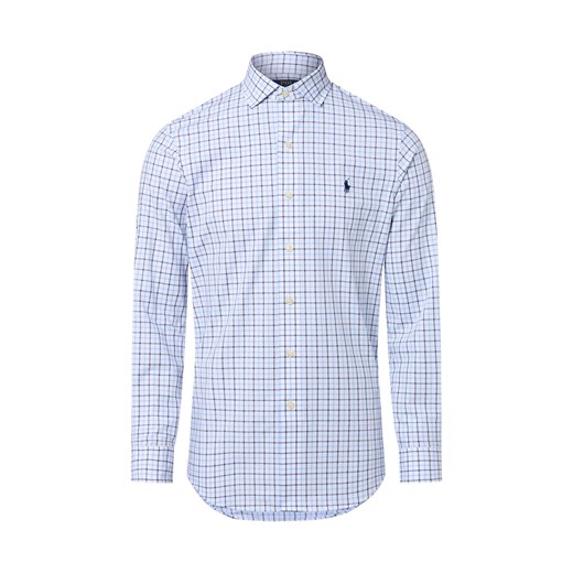Polo Ralph Lauren Męska koszula casual Mężczyźni Comfort Fit Bawełna biały w kratkę ze sklepu vangraaf w kategorii Koszule męskie - zdjęcie 185957003
