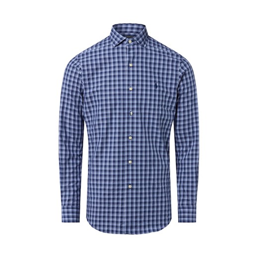 Polo Ralph Lauren Męska koszula casual Mężczyźni Comfort Fit Bawełna niebieski w kratkę ze sklepu vangraaf w kategorii Koszule męskie - zdjęcie 185957004
