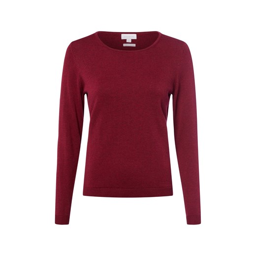 brookshire Sweter z dzianiny DAmen Kobiety drobna dzianina bordowy marmurkowy ze sklepu vangraaf w kategorii Swetry damskie - zdjęcie 185957032
