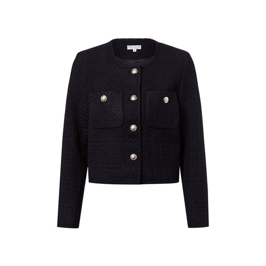 Marie Lund Krótka marynarka damska Kobiety granatowy wypukły wzór tkaniny - id: 801880-0002-00340 - marki Marie Lund - 185957050 Marie Lund Krótka marynarka damska Kobiety granatowy wypukły wzór tkaniny ze sklepu vangraaf w kategorii Marynarki damskie - zdjęcie 185957050