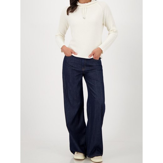 Monari Sweter damski z dzianiny - Verona Kobiety Bawełna écru jednolity ze sklepu vangraaf w kategorii Swetry damskie - zdjęcie 185957133