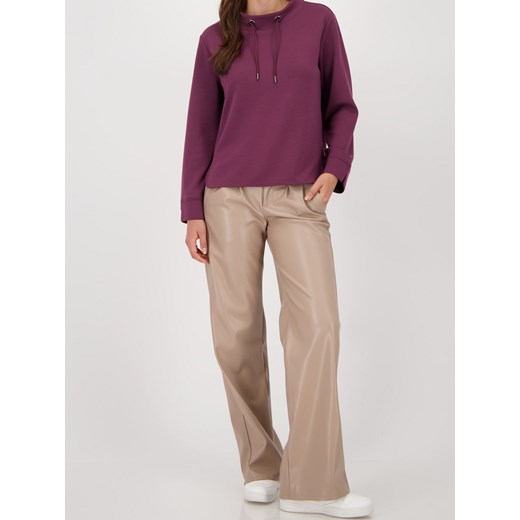 Monari Bluza damska Kobiety bakłażanowy jednolity ze sklepu vangraaf w kategorii Bluzy damskie - zdjęcie 185957140