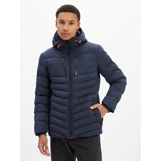 Wellensteyn Męska kurtka funkcjonalna - Carmenere Mężczyźni granatowy jednolity ze sklepu vangraaf w kategorii Kurtki męskie - zdjęcie 185957191
