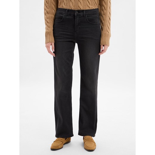 Angels Dżinsy o szerokim kroju - Lara Kobiety antracytowy jednolity ze sklepu vangraaf w kategorii Jeansy damskie - zdjęcie 185957350