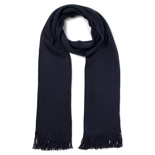 Nils Sundström Szalik męski Mężczyźni Sztuczne włókno granatowy jednolity ze sklepu vangraaf w kategorii Szaliki męskie - zdjęcie 185957413