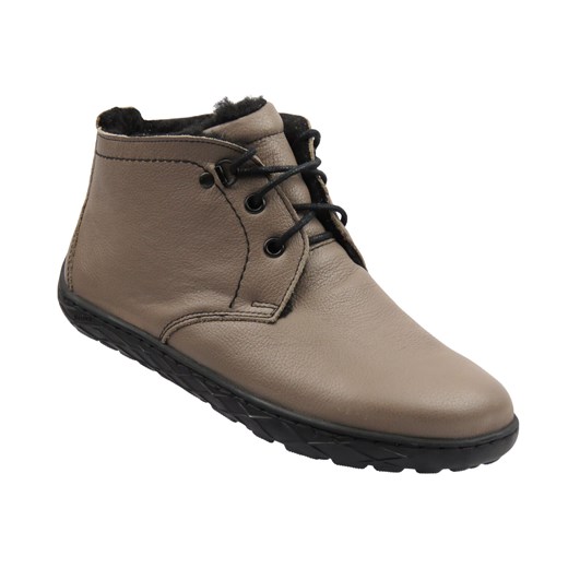 Barefoot botki minimalistyczne damskie khaki Helios Komfort 501P ze sklepu ulubioneobuwie w kategorii Botki - zdjęcie 185957603