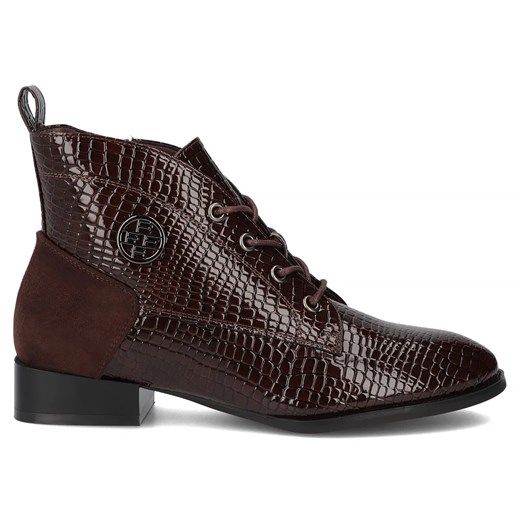 Trzewiki botki damskie - Filippo DBT4824/25, brązowe ze sklepu ulubioneobuwie w kategorii Botki - zdjęcie 185957661