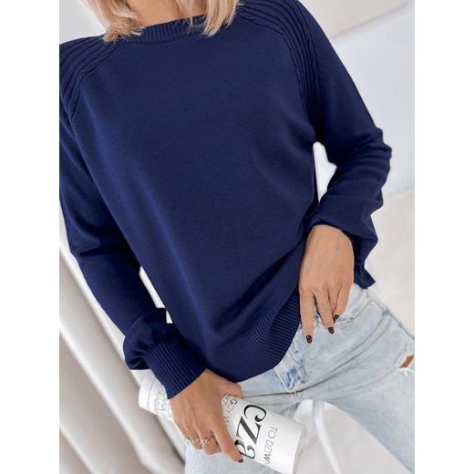 sweter federica granatowy one size ONE SIZE UBRA