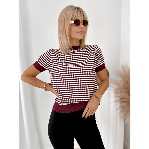 sweter tiziano bordowy one size ze sklepu UBRA w kategorii Swetry damskie - zdjęcie 185958811