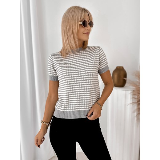 sweter tiziano szary one size ze sklepu UBRA w kategorii Swetry damskie - zdjęcie 185958814