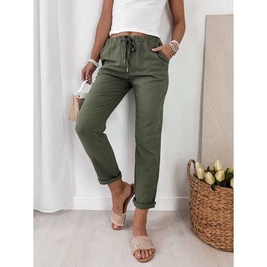 spodnie selna khaki one size ze sklepu UBRA w kategorii Spodnie damskie - zdjęcie 185959262