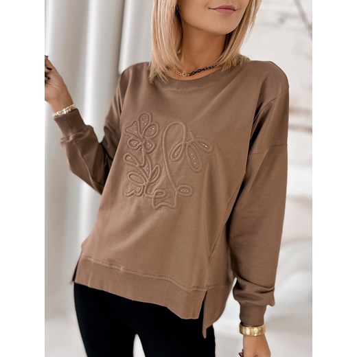 bluza tancredi brązowa one size ONE SIZE UBRA