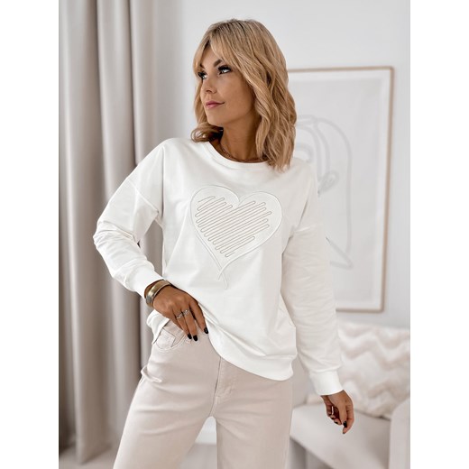 bluza ottavia ecru one size ze sklepu UBRA w kategorii Bluzy damskie - zdjęcie 185959520