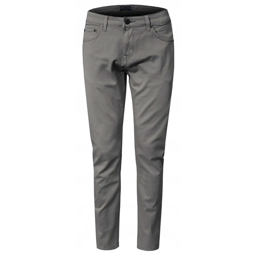 Bawełniane Spodnie Chinos, Regular - Pako Jeans - Ciemny Popiel SPPJNSpersGF ze sklepu JegoSzafa.pl w kategorii Spodnie męskie - zdjęcie 185959552