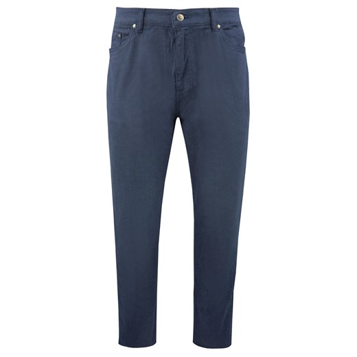 Męskie, Bawełniane Chinosy - Brave Soul - Granatowe SPBRSAW25maxxNAVY ze sklepu JegoSzafa.pl w kategorii Spodnie męskie - zdjęcie 185959681