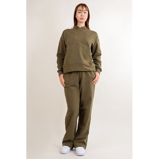 Dkaren DK-K-B8 Komplet bluza+spodnie, khaki ze sklepu kontri.pl w kategorii Komplety i garnitury damskie - zdjęcie 185959731