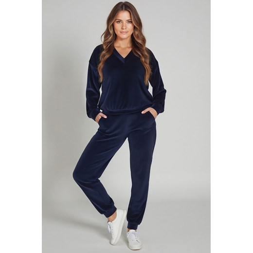Komplet bluza+spodnie Vivisence 9202kmpl granatowy ze sklepu kontri.pl w kategorii Komplety i garnitury damskie - zdjęcie 185959863