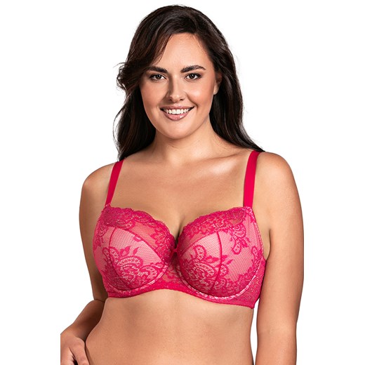 Biustonosz półusztywniany Vivisence 1045 fuksja ze sklepu kontri.pl w kategorii Biustonosze - zdjęcie 185959992